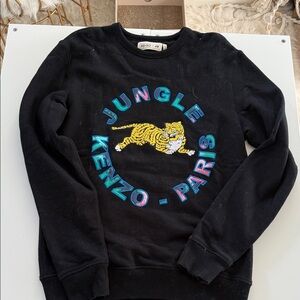 Kenzo Black Jungle Paris Crewneck Sweater